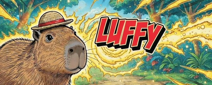 Luffy Capybara Hero